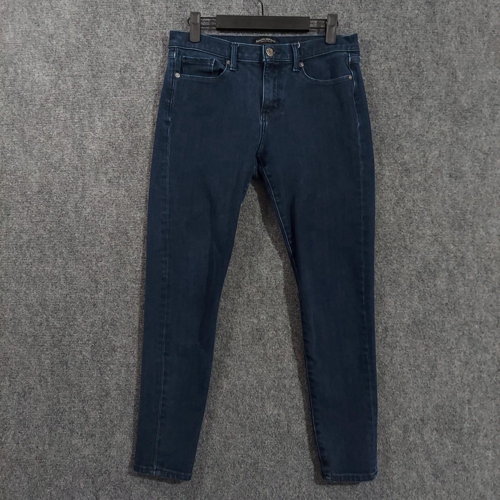 Banana Republic Premium Jeans Womens 28x27 Blue Dark Wash Skinny Stretch Denim